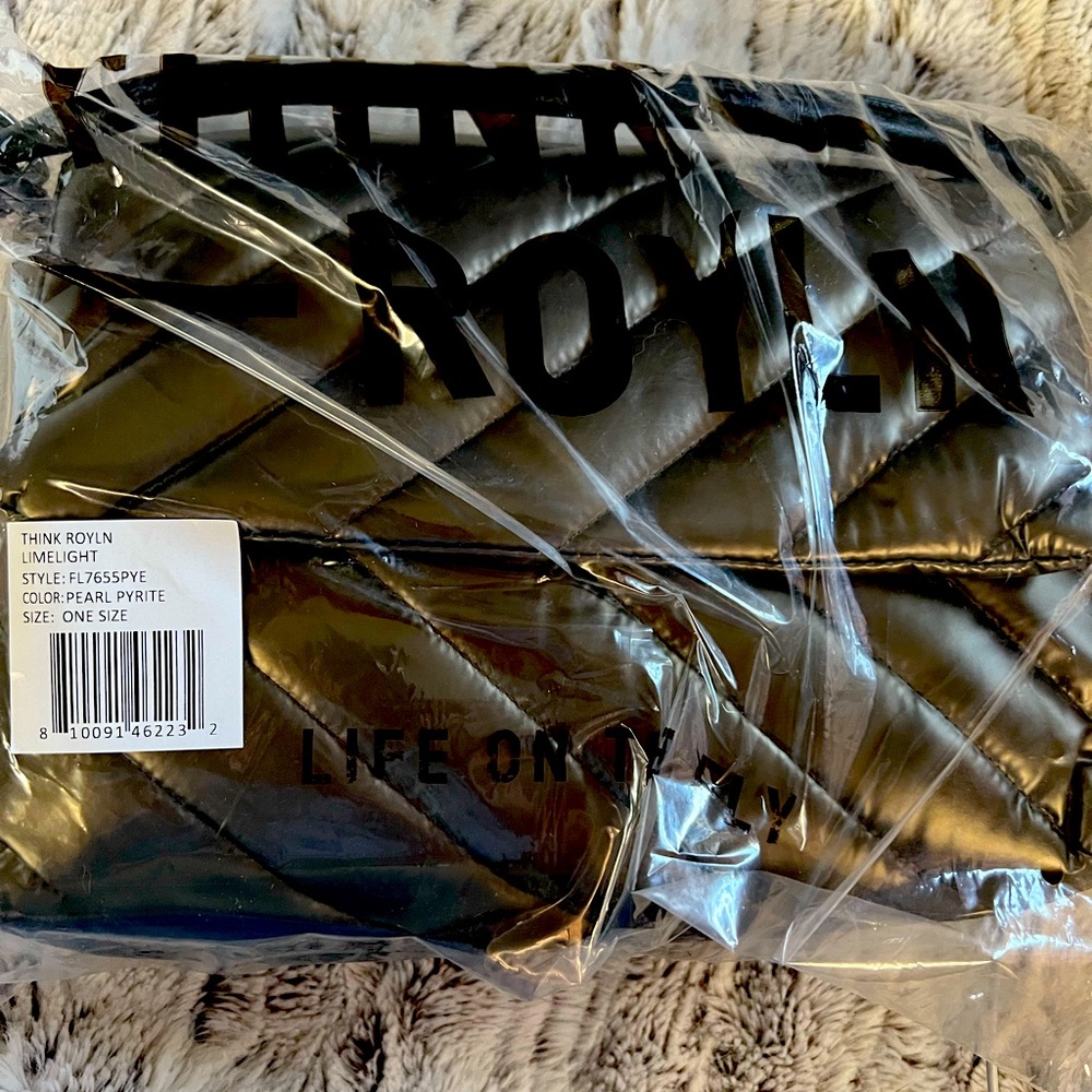Think Royln pyrite quilted chain bag bnwt